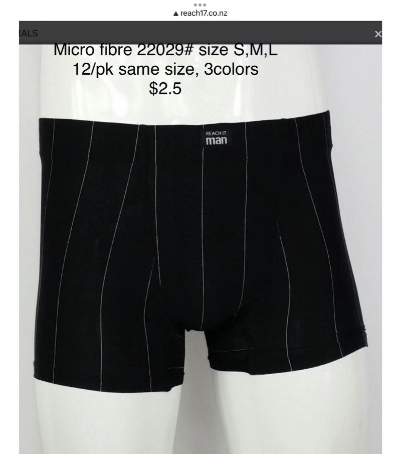 $2.5/pair Micro Fibre Men's Underwear 22029#