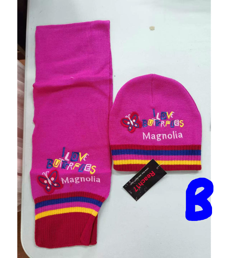 $3/set  girl  scarf and beanie set